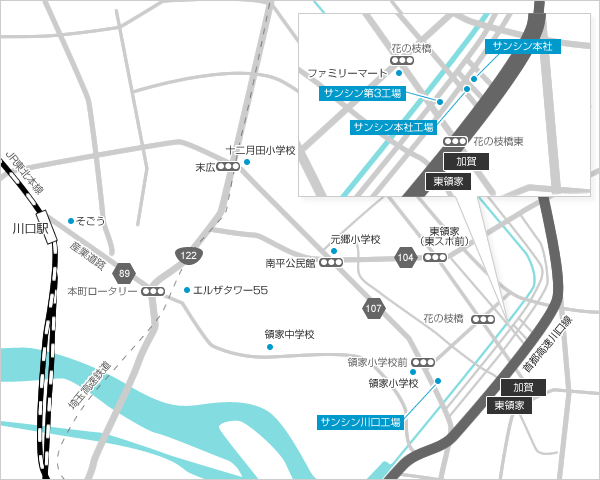 アクセスマップ本社